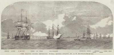 The Baltic Fleet entering Winga Sound by Oswald Walters Brierly